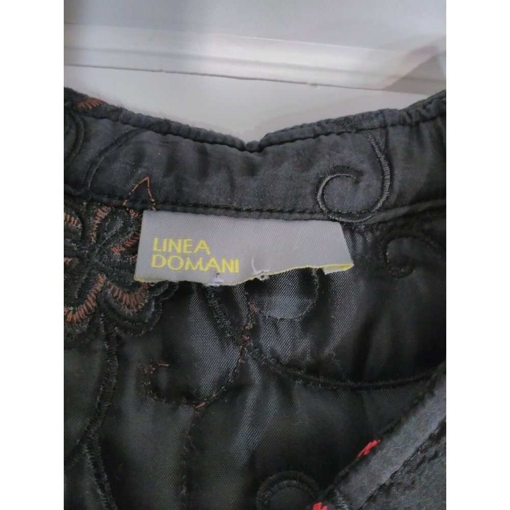 Linea Domani ladies jacket Black/Red 100% Polyester Size Medium - Picture 3 of 9